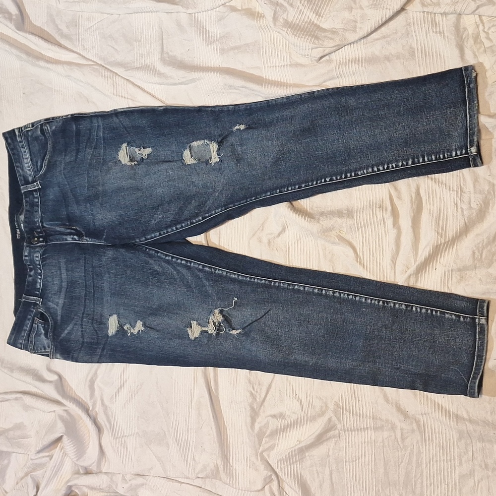 maurices skinny jeans womens plus size 18 r mid rise stretchy denim pants